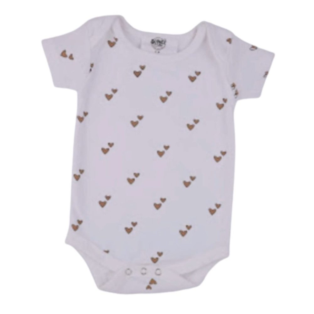 New Born Baby Organic Cotton Rompers Onesies Bodysuits (Pack of 3)(0-6m ) (6-9m) - Picture 3 of 7